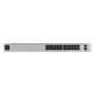 UniFi Switch USW-Pro-24-POE Gen2, con funciones capa 3, de 24 puertos PoE 802.3at/bt + 2 puertos 1/10G SFP+, 400W, pantalla informativa