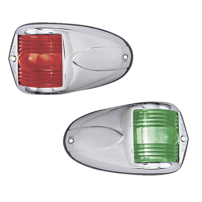 Set de Luces Laterales de Montaje Horizontal con Carcasa de Acero para Embarcaciones a Motor de Menos de 12 Metros