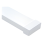 Tapa final blanca de PVC auto extinguible,  para canaleta PT48 (6190-01002)