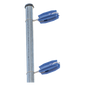 Aislador Azul de Esquina para Cercos Eléctricos / 18 kV / Resinas Vírgenes / Resistencia 7.5-10.2 kg / Anti UV / 66 mm x 31.6 mm
