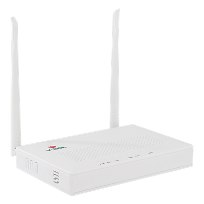 ONU Dual G/EPON con Wi-Fi en 2.4 GHz + 4 puertos LAN Gigabit, hasta 300 Mbps vía inalámbrico