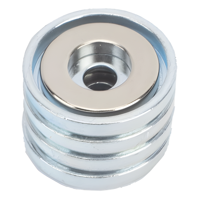 Kit de Montaje Magnético / Fuerza 26 lb (11.8 kg) / Copa 23.8 mm / Sin Taladrar / Compatible Enclosures Metálicos