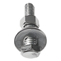 Tornillo cabeza hexagonal de 1/4\" x 3\", con acabado Electro Zinc (No incluye tuerca, ni arandela)
