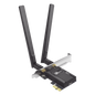 Adaptador PCIe inalámbrico doble banda AX3000 Mbps / Seguridad Inalámbrica WPA3 /Antena de alta ganancia / Tecnología MU-MUMO 2X2 / Soporte de perfil bajo y Altura completa / Bluetooth 5.2