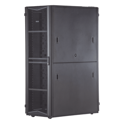 Gabinete FlexFusion para Centros de Datos, 42 UR, 600 mm de Ancho, 1070 mm de Profundidad, Fabricado en Acero, Color Negro