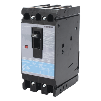 Interruptor Termomagnético ED6 600V 3X125A, Sin zapatas principales.