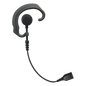Auricular de gancho para el oído (RESPONDER) con cable de fibra trenzada y conector SNAP. Requiere micrófono de solapa de 1 o 2 hilos de la Serie SNAP.