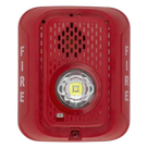 Sirena con Estrobo LED / 2 Hilos / Candela Seleccionable hasta 185 cd / 24 Vcd / Montaje en Pared