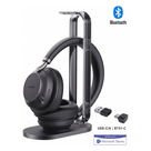 Auriculares Bluetooth Profesionales / Cancelación Activa de Ruido 35 dB / Bluetooth 5.3 / Alcance 45 m (147.6 ft) / Autonomía 40 Horas / 5 Micrófonos Acoustic Shield