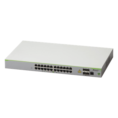 Switch Administrable CentreCOM FS980M, Capa 3 de 24 Puertos 10/100 Mbps + 4 SFP Gigabit