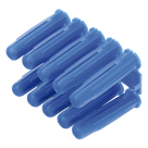 Taquete de Fijación / Doble Expansión 4 Direcciones / 3/8\" para Tornillo 12 mm x 2\" / 100 Piezas / Resistencia 100 kg / Concreto y Superficies Sólidas