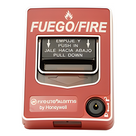 Estación Manual de Alarma Contra Incendio / Doble Acción / Rotulado Bilingüe FIRE/FUEGO / Reset con Llave / Carcasa de Policarbonato