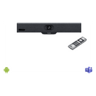 Barra de Videoconferencia Todo en Uno / 4K / Lente 120° / 8 Micrófonos MEMS con IA / Auto Framing / Microsoft Teams y Zoom / Android Integrado