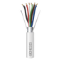 Carrete de 305 Metros (1000 Pies) / Cable de Cobre / 6 x 18 AWG / Plenum / Color Blanco / Blindado / Para Aplicaciones de Alarmas de Intrusión / Control de Acceso / Automatización / Interfonos y Tv