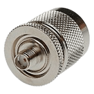 Adaptador RF en Línea / SMA Hembra a N Macho / Cuerpo Bronce Niquelado / Contacto Oro / Aislante Teflón