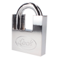 Candado de acero con Guarda Anti Palanca/ Acabado en Cromo Satinado / Doble Cerrojo / Medida 70 mm/ Nivel de seguridad 7/ 4 Llaves Abloy.