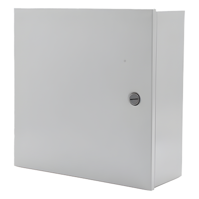 Gabinete de Acero, Uso Interior (Nema 1)  de 80 x 60 x 20 cm con Placa Interna / Tipo Telefónico.