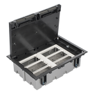 Caja de Piso Falso / 6 Módulos Dobles / Profundidad Ajustable 90-120 mm (3.54-4.72 in) / Tapa Embellecedora / IK08 / +125 °C