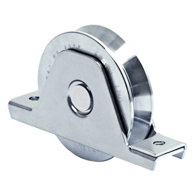 336V - Rueda de 14 cm / Capacidad Para Puertas de Hasta 420 kg / Canal Tipo \"V\"