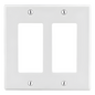 Tapa para Caja Multigang / Contacto Doble / Color Blanco.