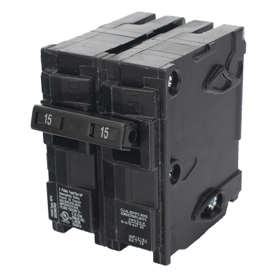 Interruptor automático enchufable tipo QP 2 polos, 15 amp