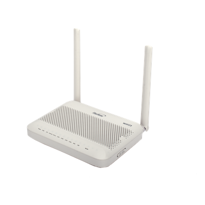 ONU GPON WiFi 6 / 4 Puertos Gigabit / 1 POTS / 2 USB / 2 Antenas 5 dBi / SC/UPC