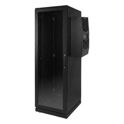 Gabinete de Telecomunicaciones ProLine V/D, 700 mm de Ancho, 800 mm de Profundidad, Compatible Con Aire Acondicionado Tipo G28, 42 UR, Color Negro