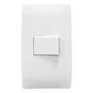 Apagador sencillo / 127 V~60 Hz / 10 A / 11.8 x 7.8 x 3 cm / Blanco / 4.65 x 3.07 x 1.18 in