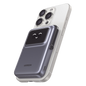 Power Bank Serie UNO Inalambrico | 10000mAh | 7.5W/20W  |  Con Emojis de Estado | Carga Rápida USB-C Bidireccional  | Pantalla TFT  Inteligente | Con Holder | Color Grey.