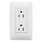 Toma de Corriente Dúplex / 127 V~60 Hz / 15 A / 1 Módulo Compacto / 2P+T / 40,000 Maniobras