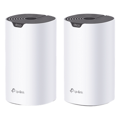 Kit 2 Routers Inalámbricos MESH Interior para Hogar / Doble Banda Wi-Fi 5 AC1900 Mbps / 3 Puerto Gigabit WAN/LAN / 3 Antenas Internas / Administración Mediante la App Deco (iOS, Android)