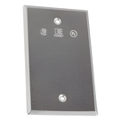 Tapa ciega de aluminio / Espesor 1.02 mm / 2 diámetros 3 mm (0.11') / Peso 0.024 kg / Uso interior y exterior