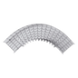 Curva Pre-Fabricada Horizontal de 90° con medidas de 54 mm de Peralte y 50 mm Ancho (54/50 mm)