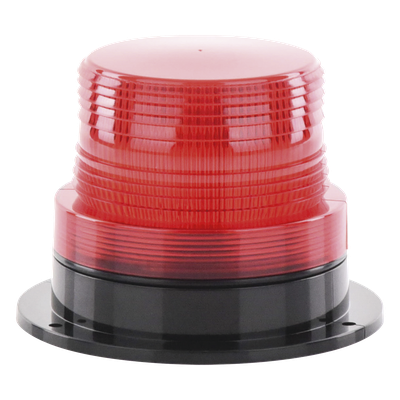 Burbuja Brillante de Larga Vida Útil, con 8 LEDs Color Rojo, Domo Rojo, 110 Vca