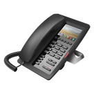 Teléfono IP Hotelero / Pantalla LCD Color 3.5\" / 2 Líneas SIP / 6 Teclas Hotline / Puerto USB Carga / PoE 802.3af / Personalización Logo Hotel