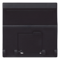 (K80MD64/14) Placa Voz y Datos Inclinada con Guardapolvo y Adaptador para RJ45 Keystone - Color Grafito