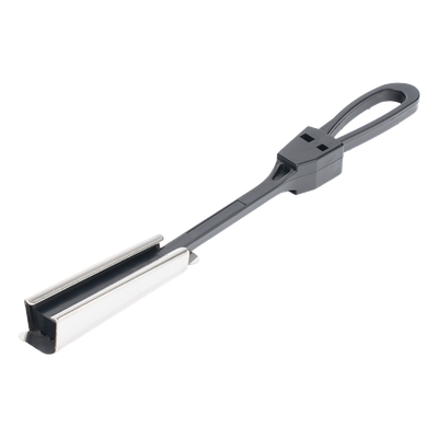 Tensor Plastico para Fibra Óptica Drop Plana de 5x2 mm, Span 80 metros (Termoplastico Resistente a los Rayos UV)