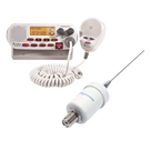 Kit de radio marina VHF / 25 W / Antena acero inoxidable / Cable 4.5 m (14.8 ft) / Montaje en L