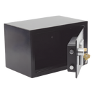 Caja Fuerte Electrónica Compacta / Teclado 3-8 Dígitos / Cerrojos 17 mm / Acero Calibre #9 y #16 / Bloqueo por Intentos Fallidos