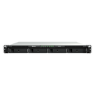 Servidor NAS Rackmount / 4 Bahías Hot-Swappable / 1U / 2000/1300 MB/s Lectura/Escritura / 4 Puertos 1GbE RJ45 / PCIe 3.0 x8 / Dual Power Supply Redundante / DSM / Almacenamiento Empresarial