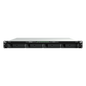 Servidor NAS Rackmount / 4 Bahías Hot-Swappable / 1U / 2000/1300 MB/s Lectura/Escritura / 4 Puertos 1GbE RJ45 / PCIe 3.0 x8 / Dual Power Supply Redundante / DSM / Almacenamiento Empresarial