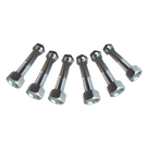 Juego de Tornillos y Tuercas / Acero Inoxidable / 3/4\" x 3\" / 6 Piezas / Placas Igualadoras