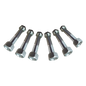 Juego de 6 Tornillos y tuercas de acero inoxidable de 3/4” x 2 1/2.