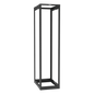 Rack de Cuatro Postes Estándar de 19\", Rieles Roscados #12-24, Profundidad Ajustable de 23 a 42 in, 45 Unidades de Rack, Color Negro