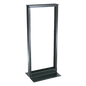Rack de Dos Postes Estándar de 19 in, Rieles Numerados y Roscados #12-24, Fabricado en Aluminio, 24 Unidades de Rack, Color Negro