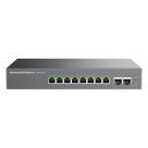 Switch L2 Lite Administrable de 10 Puertos / 8 Puertos Ethernet 2.5 Gbps / 2 Puertos SFP+ 10 Gbps / PoE+ 802.3af/at / VLAN 802.1Q / QoS / IGMP Snooping / Montaje Escritorio, Pared o Rack 19\" (0.48