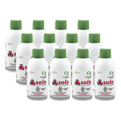 Paquete De 12 Latas De Gas Genuino De Monóxido De Carbono (CO) De Uso Manual o En Dispensadores SOLO-330/SOLO-332