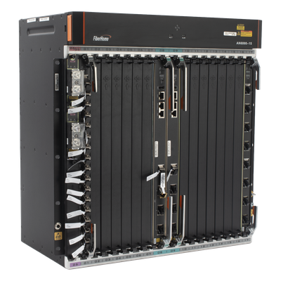 OLT Carrier Class Modular GPON, 14 Ranuras de Servicio, Incluye 1 Tarjeta de Servicio, Doble fuente -48Vcc, 11 UR, Gestión por UNM2000, CLI, Incluye Instalación de software UNM2000, (Interoperabili