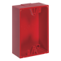 Caja trasera de montaje color rojo para estaciones de parada STOPPER