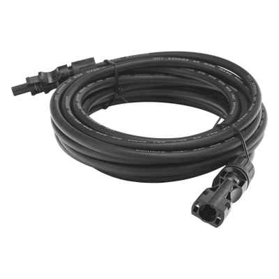 Cable Fotovoltaico 2.5 m, Negro, Calibre 10 AWG con Terminales MC4 en Ambos Extremos